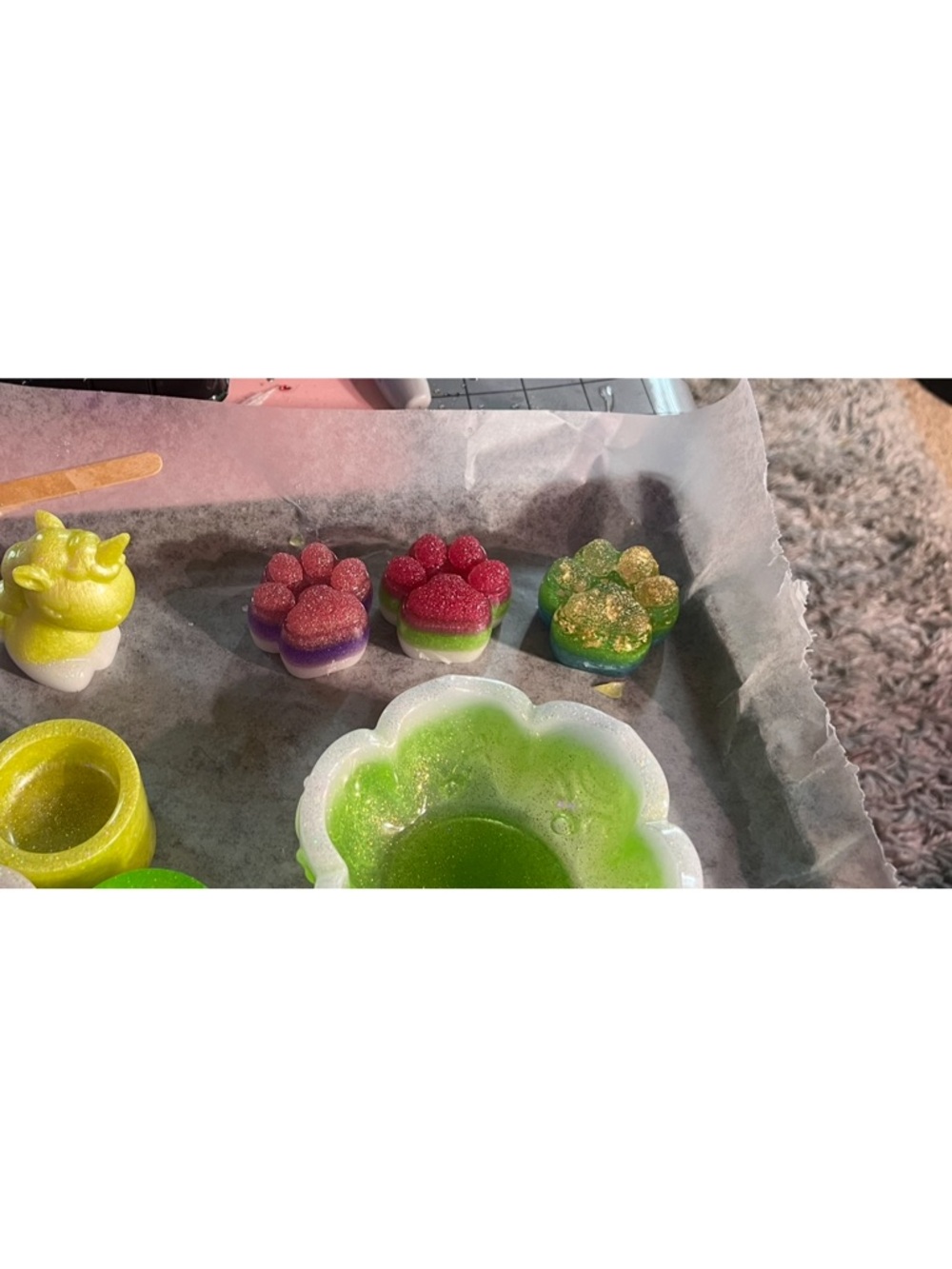 Vibrant Cat Figurines and Candle Holders - Picture 12 of 12